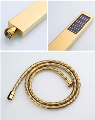 Buy Fontana 20 Inch LED Gold Thermostatic Shower Panel Set One Month ...