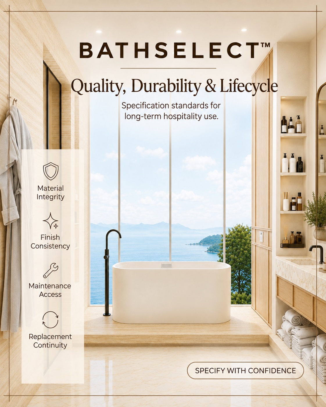 Hospitality bathroom fixture quality and performance standards