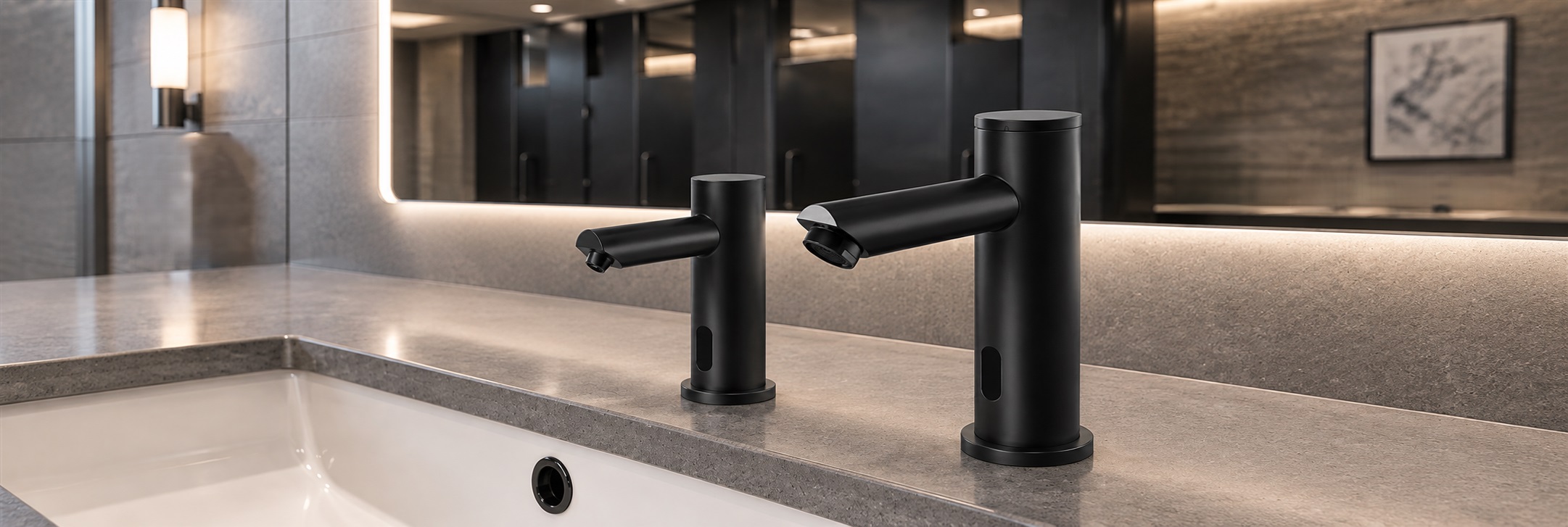 Hospitality fixture mounting coordination with countertops walls plumbing and electrical services