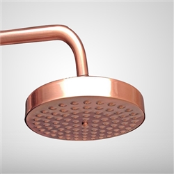 Juno Antique Red Copper 8 inch Rainfall Shower Head