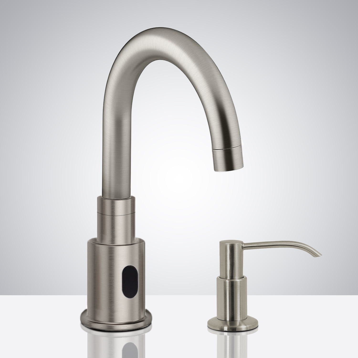 Brushed Nickel Commercial Infrared Automatic Electronic Faucet with ...