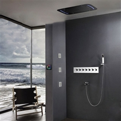 Revit Families and BIM Files BathSelect Beautiful Touch Panel LED Shower Head with Thermostatic Valve Shower Set