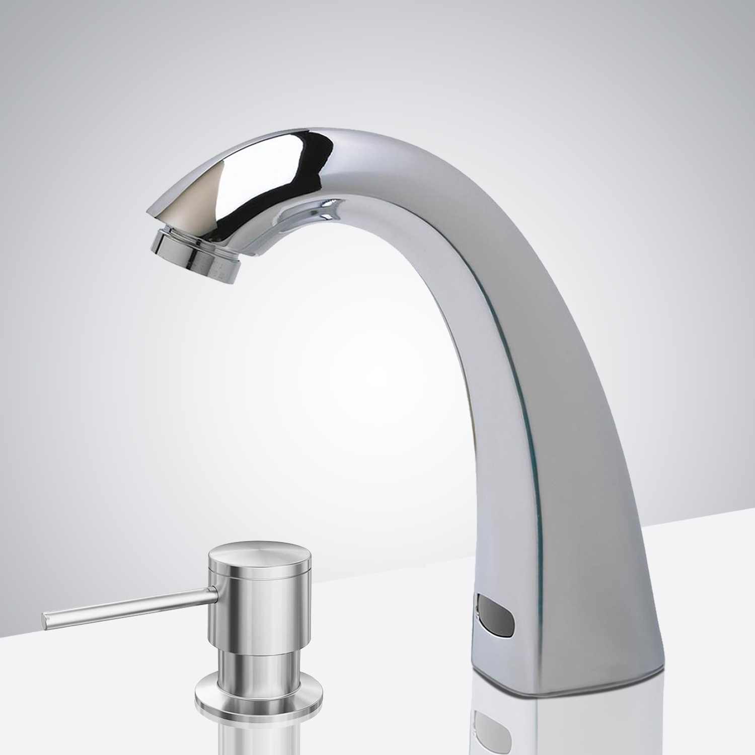 The Bathselect Chrome Commercial Infrared Automatic Electronic Faucet ...